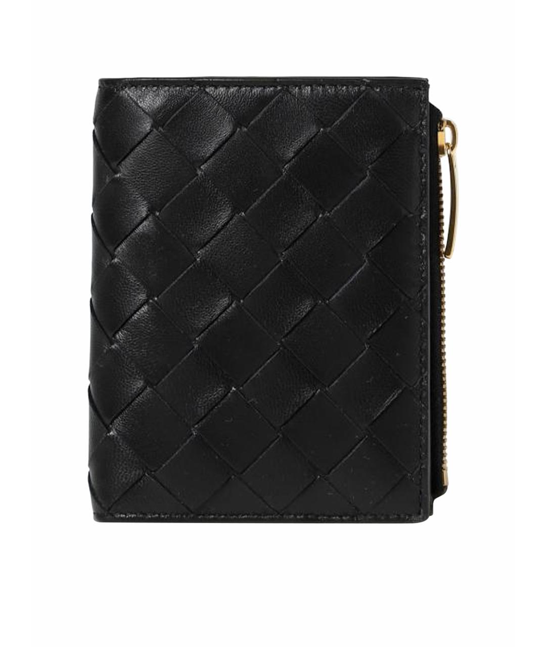 BOTTEGA VENETA Черный кожаный кошелек, фото 5