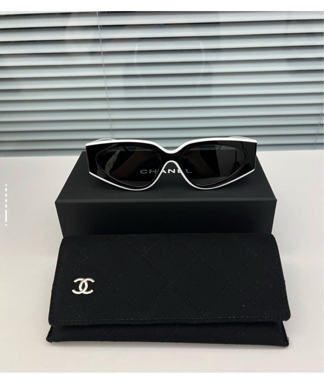 CHANEL Черные солнцезащитные очки, фото 4