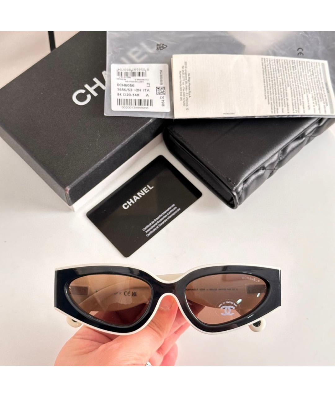 CHANEL Черные солнцезащитные очки, фото 2