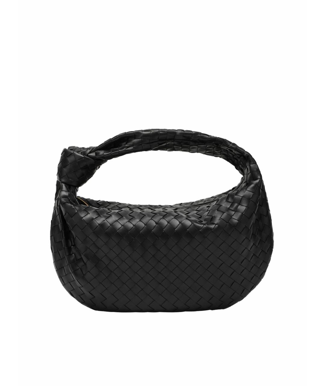 BOTTEGA VENETA Черная кожаная сумка через плечо, фото 1