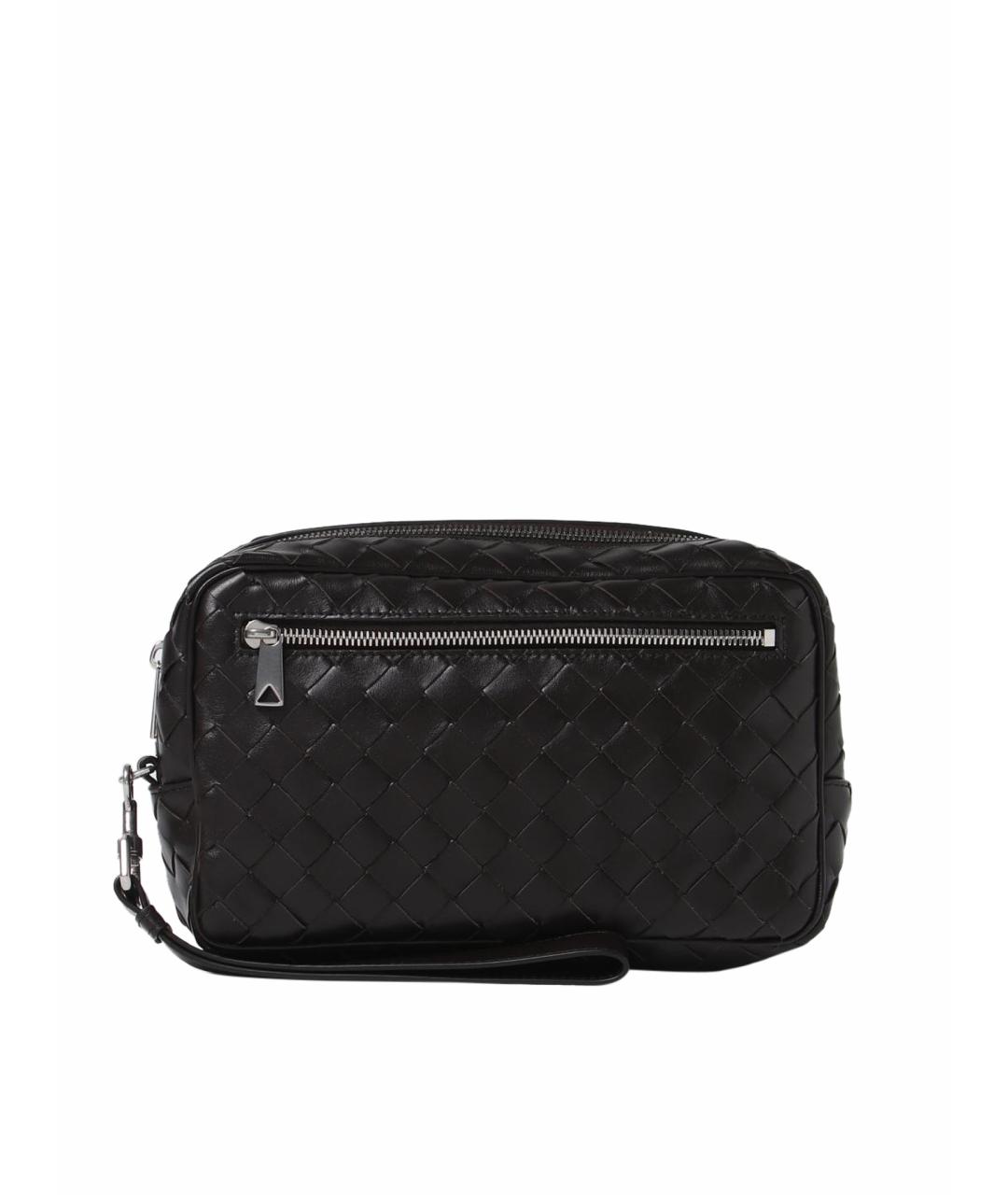 BOTTEGA VENETA Коричневая кожаная барсетка, фото 1