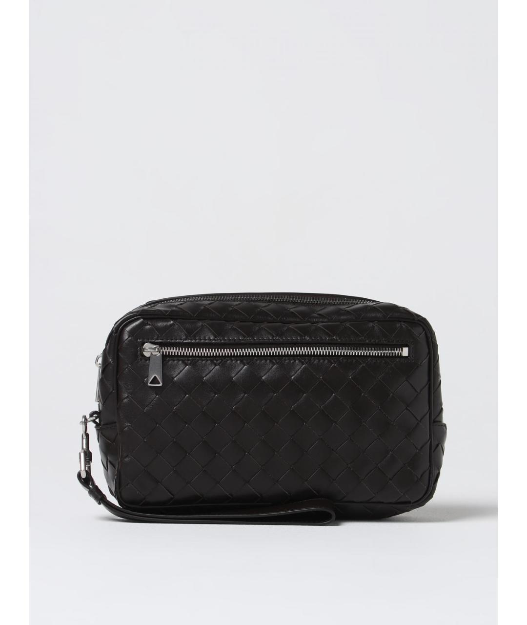 BOTTEGA VENETA Коричневая кожаная барсетка, фото 6