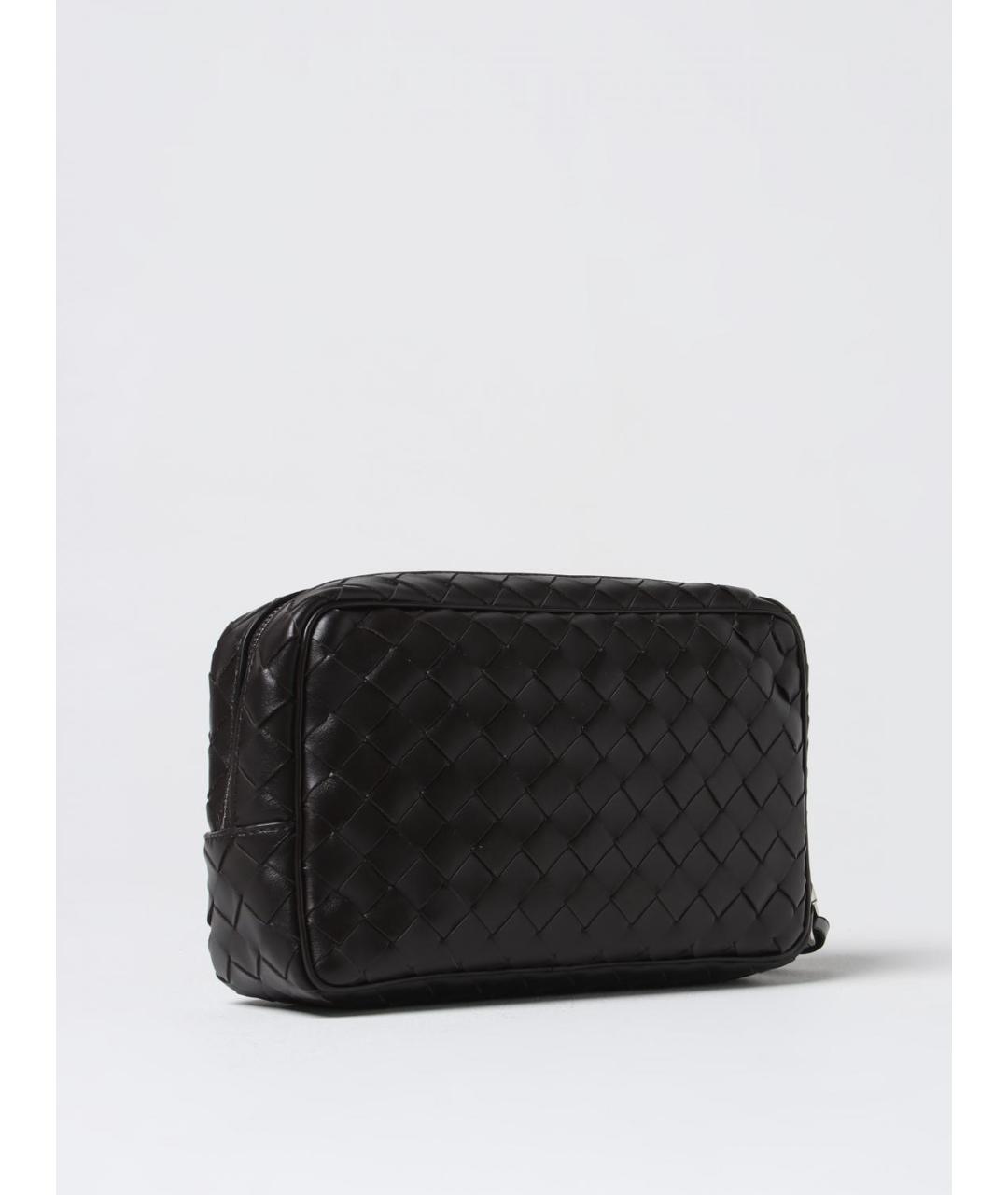 BOTTEGA VENETA Коричневая кожаная барсетка, фото 3