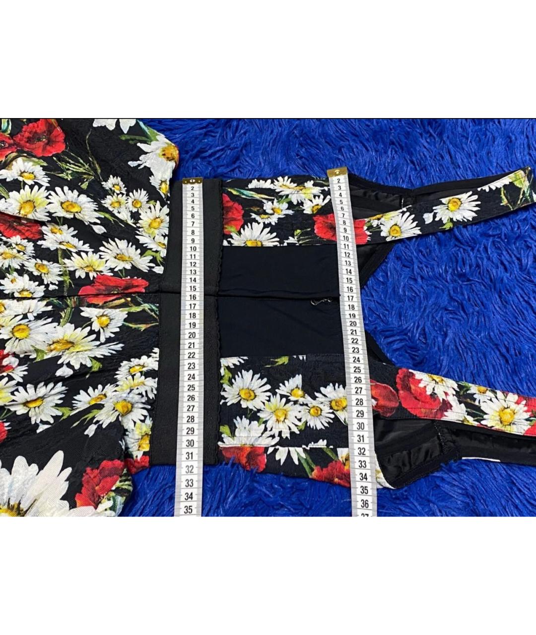 DOLCE&GABBANA Красное хлопко-эластановое повседневное платье, фото 6