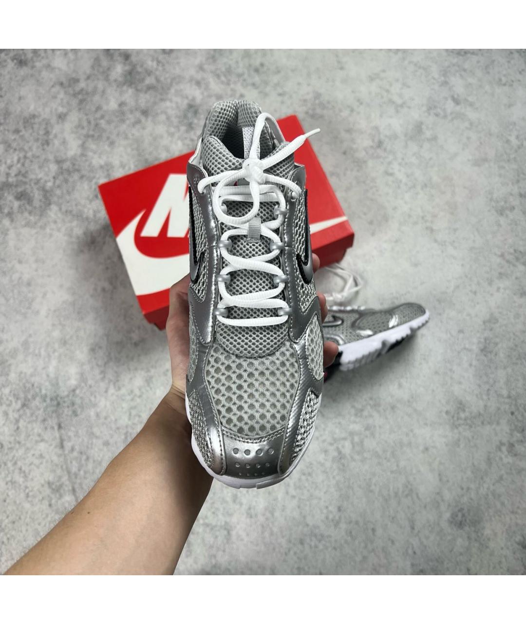 NIKE Серебряные низкие кроссовки / кеды, фото 5