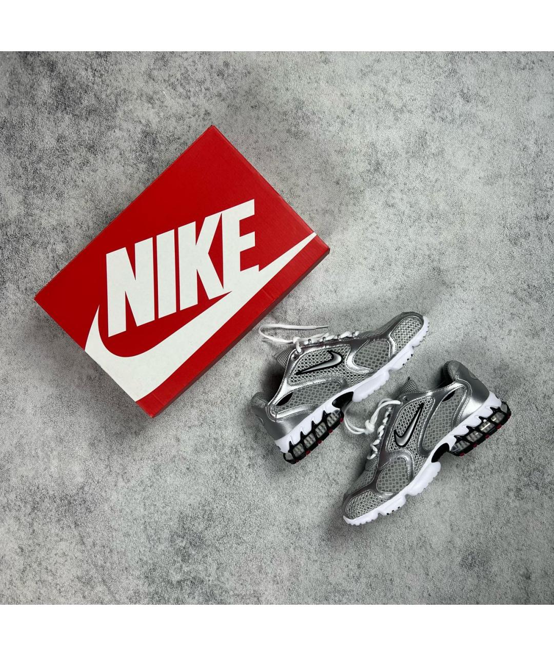 NIKE Серебряные низкие кроссовки / кеды, фото 6