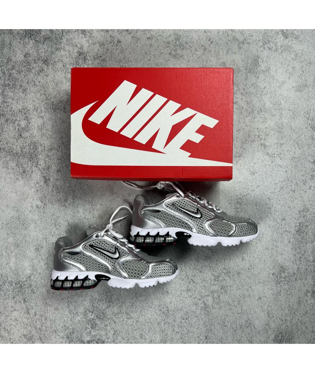 NIKE Серебряные низкие кроссовки / кеды, фото 3