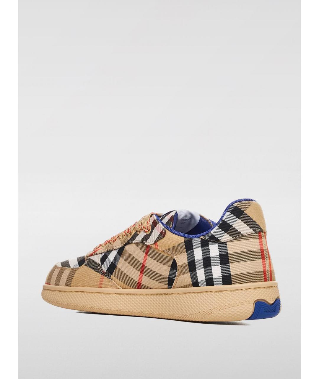 BURBERRY Бежевые низкие кроссовки / кеды, фото 3