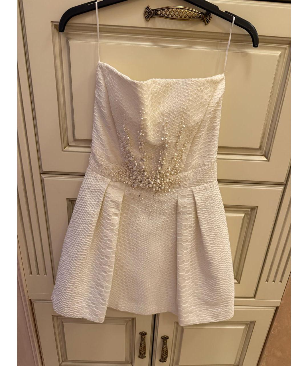 ZUHAIR MURAD Белое хлопковое повседневное платье, фото 2