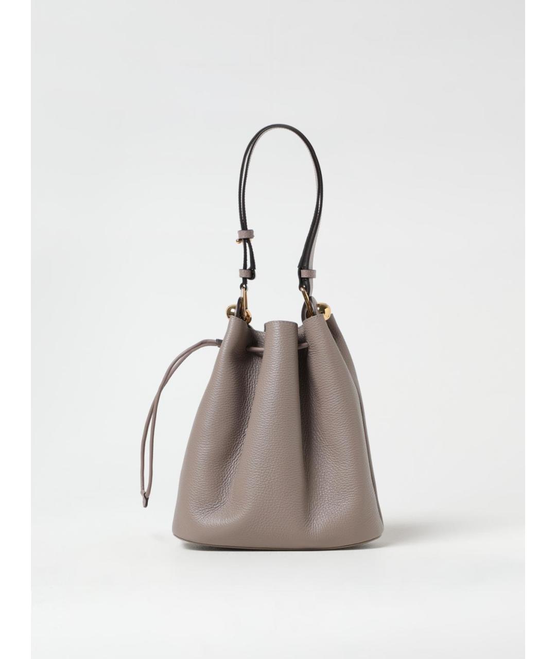 FURLA Серая кожаная сумка тоут, фото 4