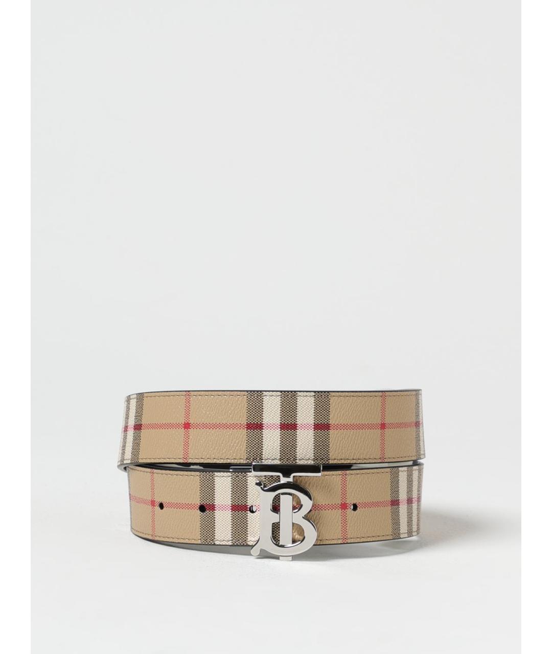 BURBERRY Бежевый ремень, фото 4