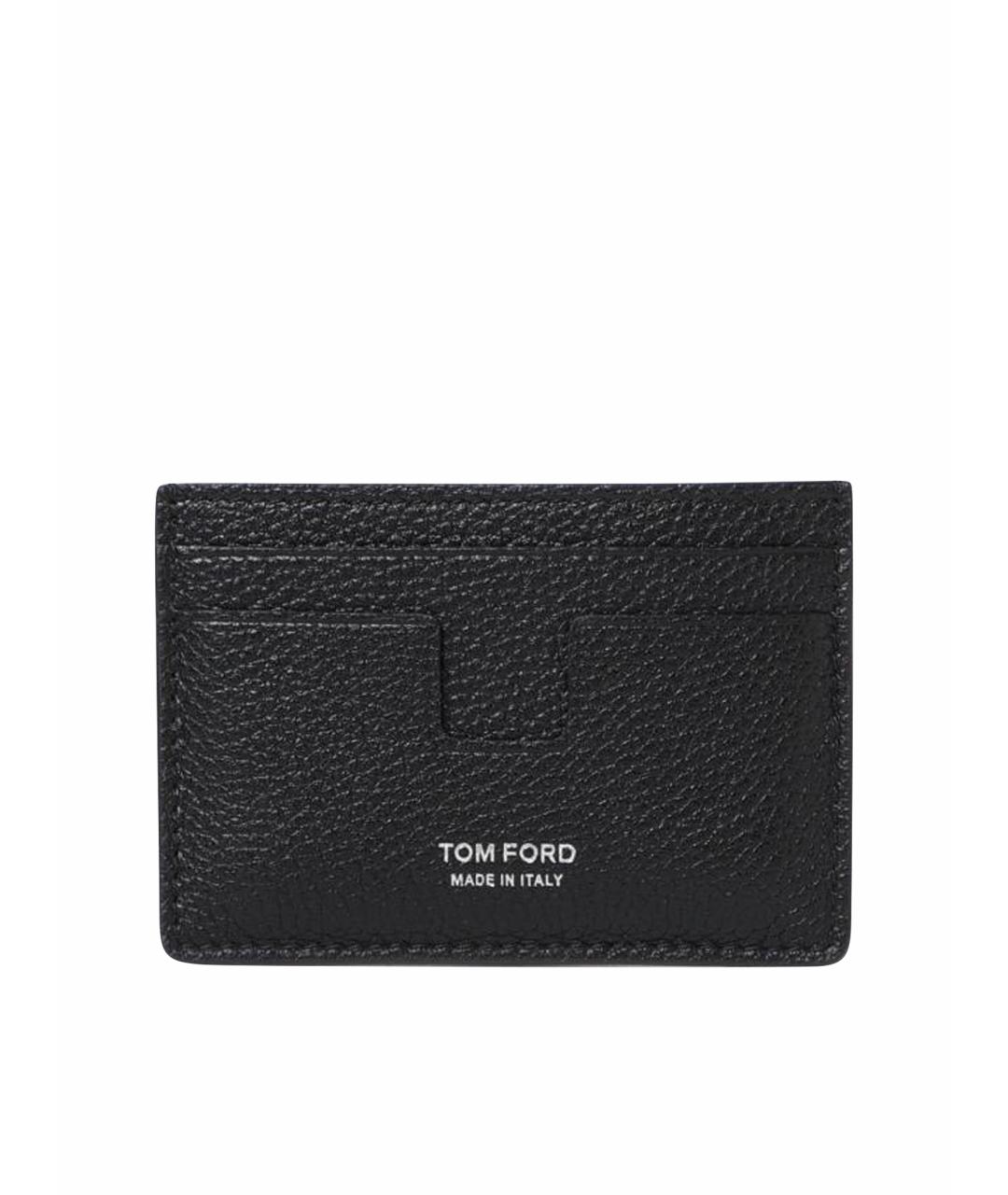 TOM FORD Черный кожаный кардхолдер, фото 1