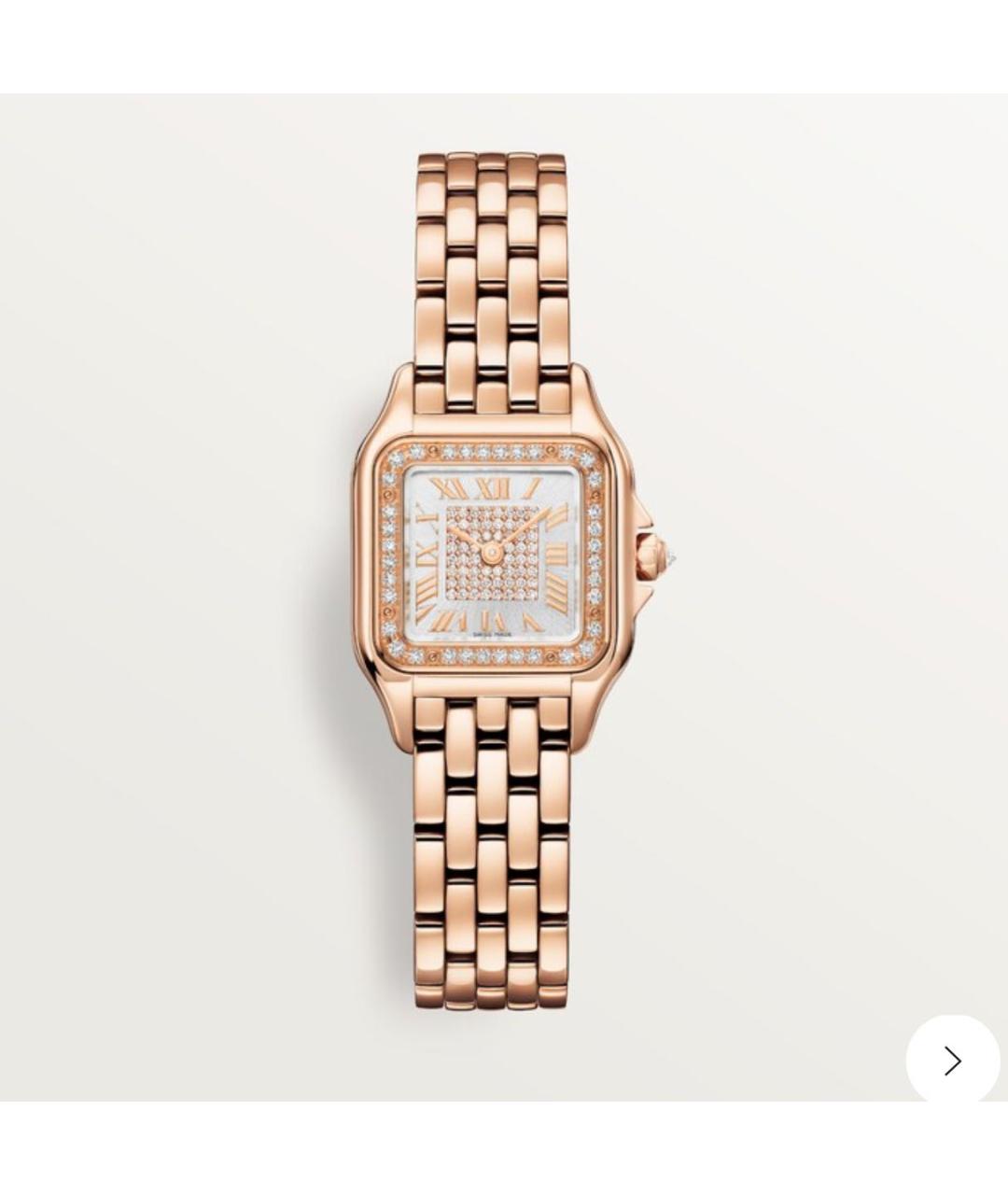 CARTIER Розовые часы из розового золота, фото 5