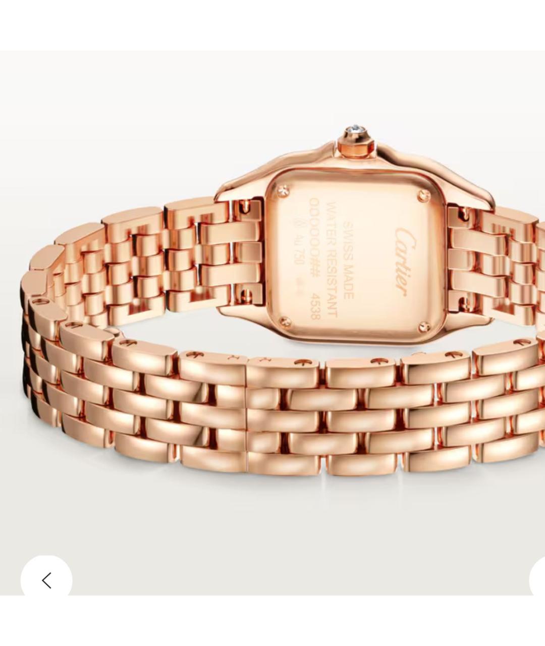 CARTIER Розовые часы из розового золота, фото 2