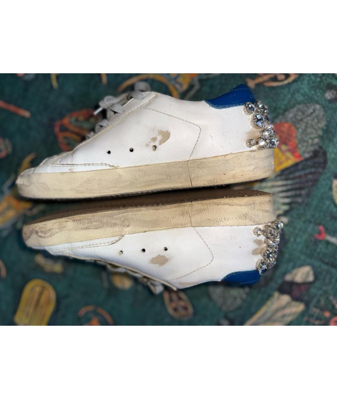 GOLDEN GOOSE DELUXE BRAND Белые кожаные кеды, фото 7
