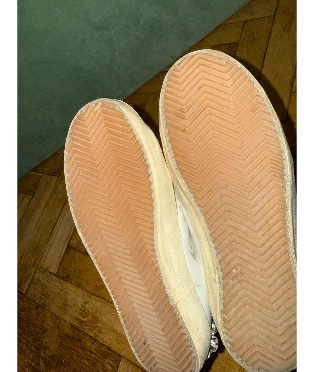 GOLDEN GOOSE DELUXE BRAND Белые кожаные кеды, фото 5