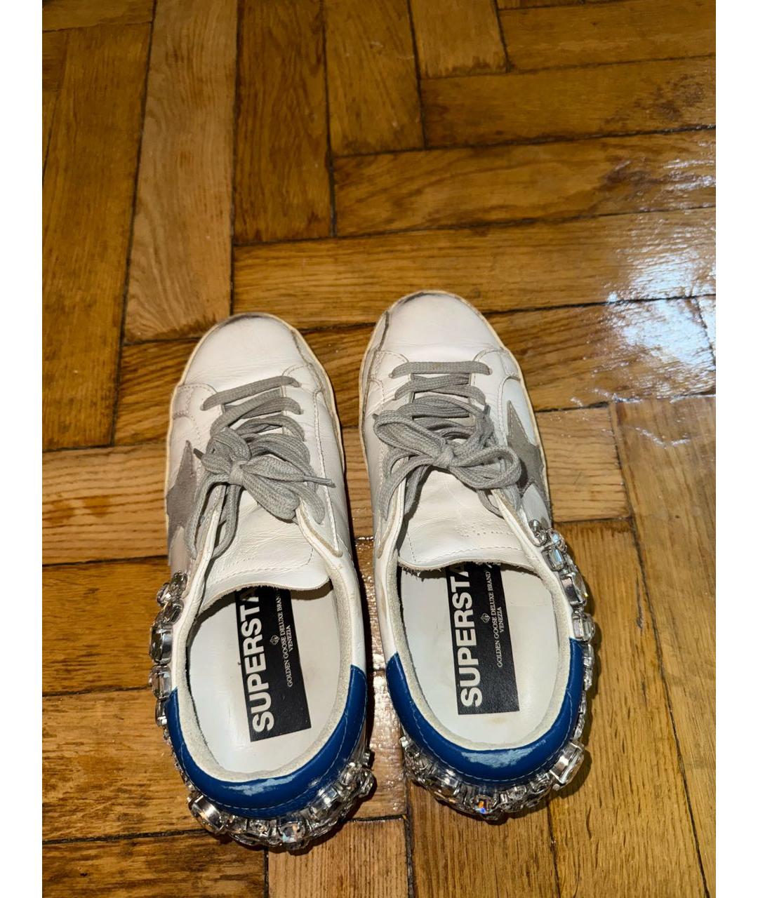 GOLDEN GOOSE DELUXE BRAND Белые кожаные кеды, фото 3