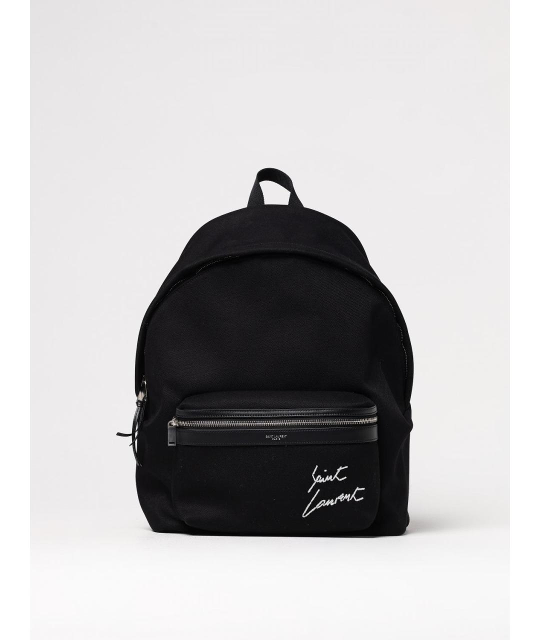 SAINT LAURENT Черный тканевый рюкзак, фото 6