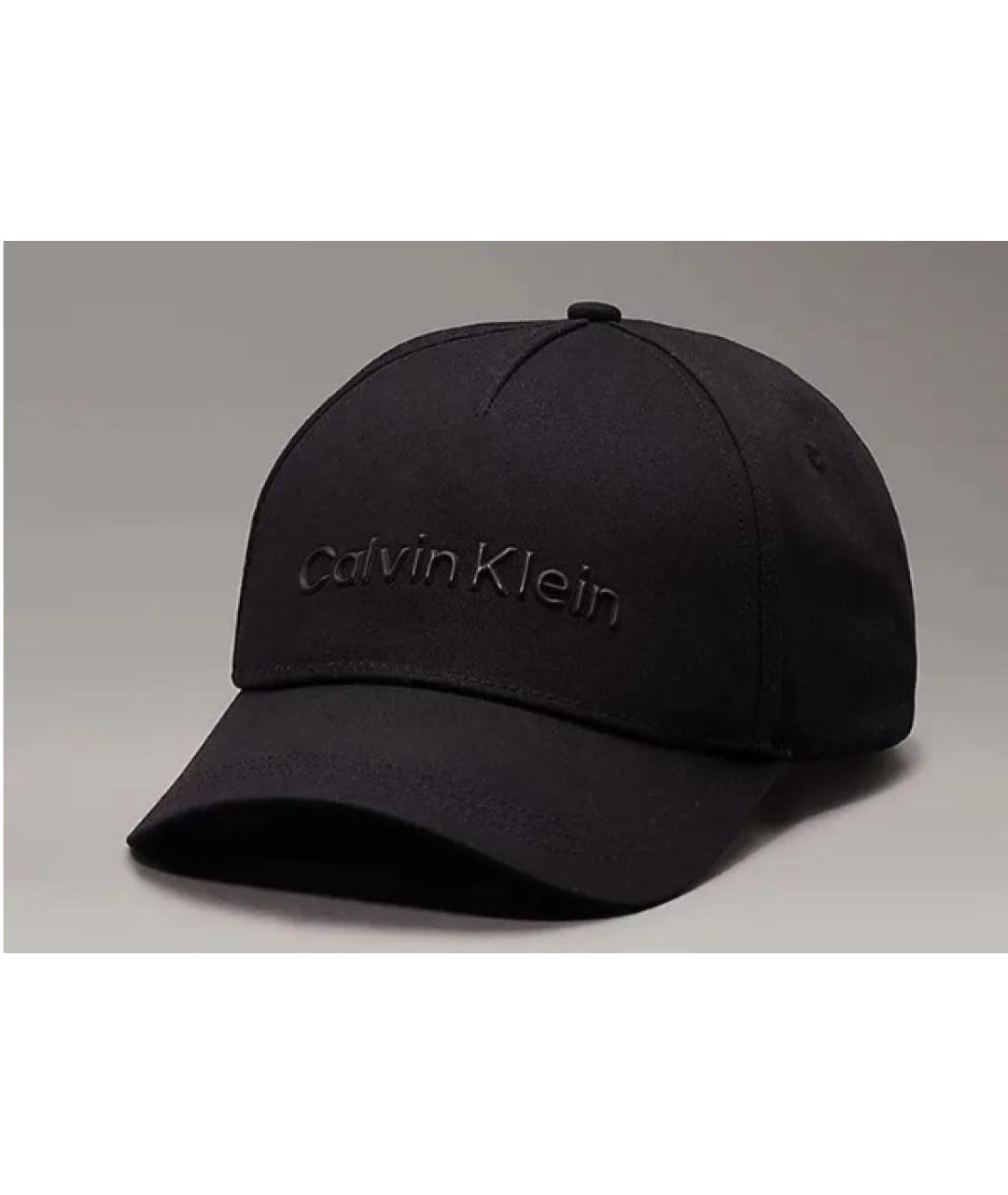 CALVIN KLEIN Черная хлопковая кепка/бейсболка, фото 3
