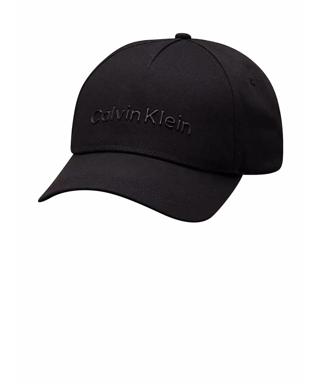 CALVIN KLEIN Черная хлопковая кепка/бейсболка, фото 1