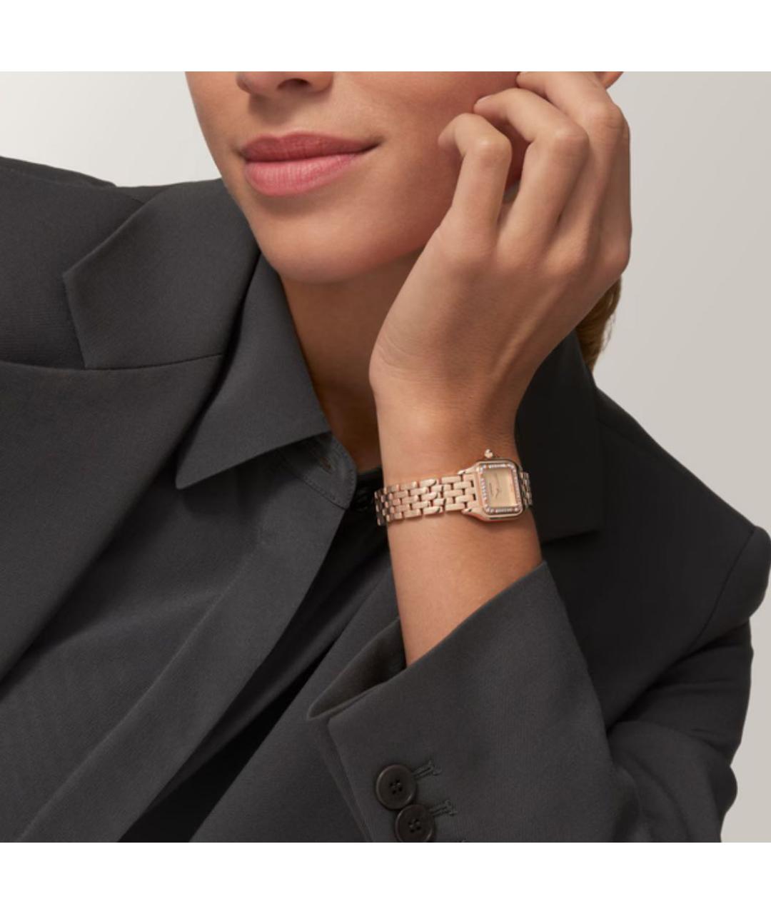CARTIER Розовые часы из розового золота, фото 4