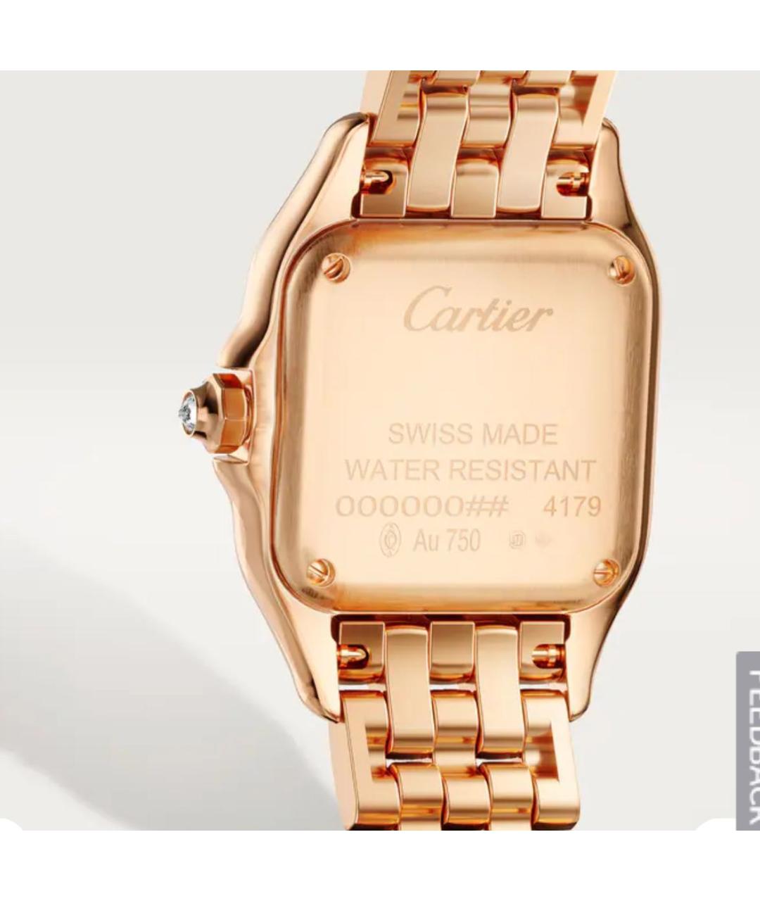 CARTIER Розовые часы из розового золота, фото 2