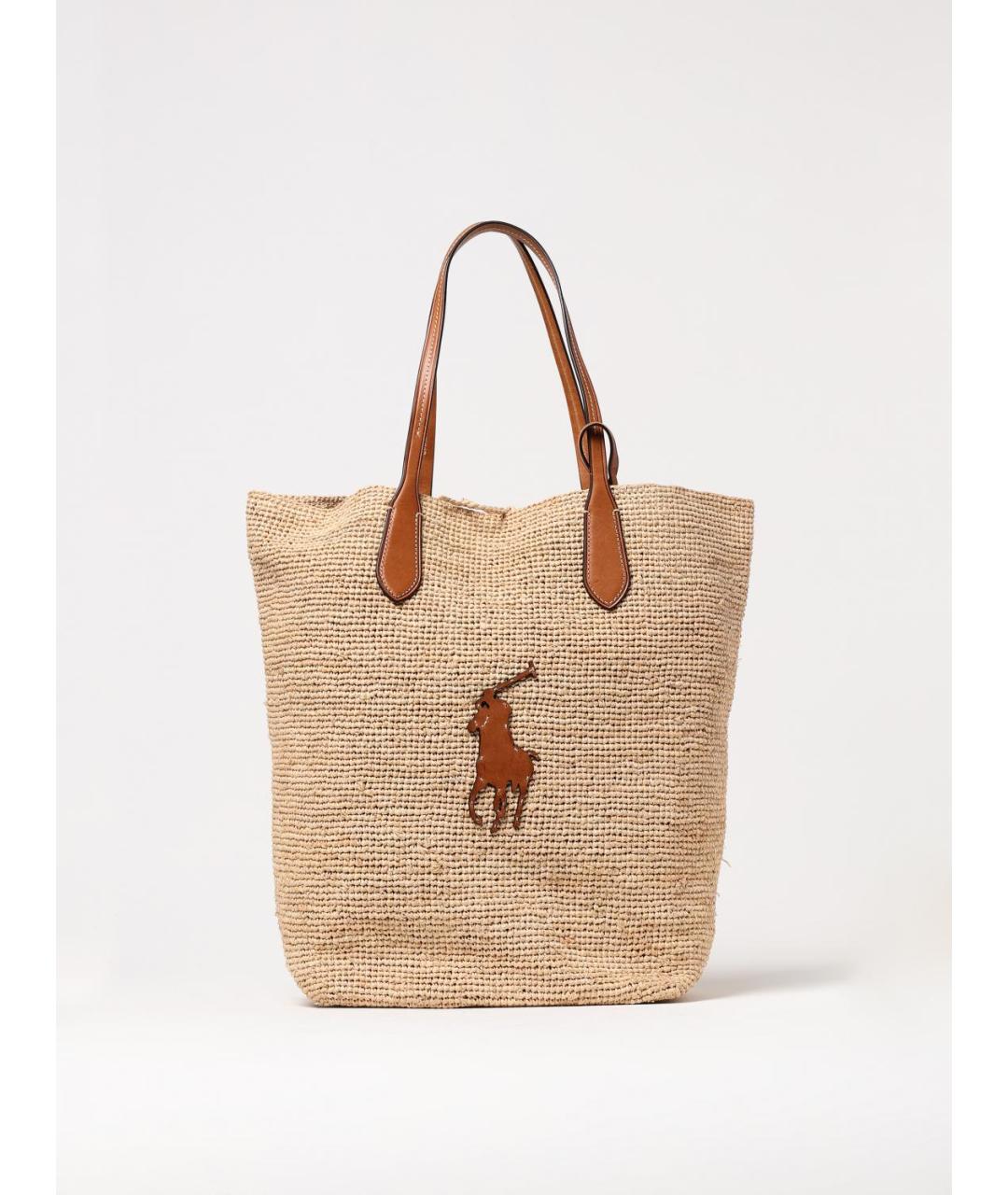 POLO RALPH LAUREN Бежевая сумка через плечо, фото 4