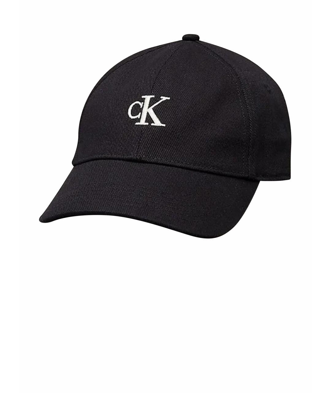 CALVIN KLEIN Черная хлопковая кепка, фото 1