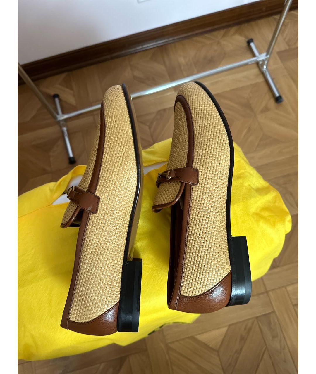 GUCCI Бежевые лоферы, фото 5