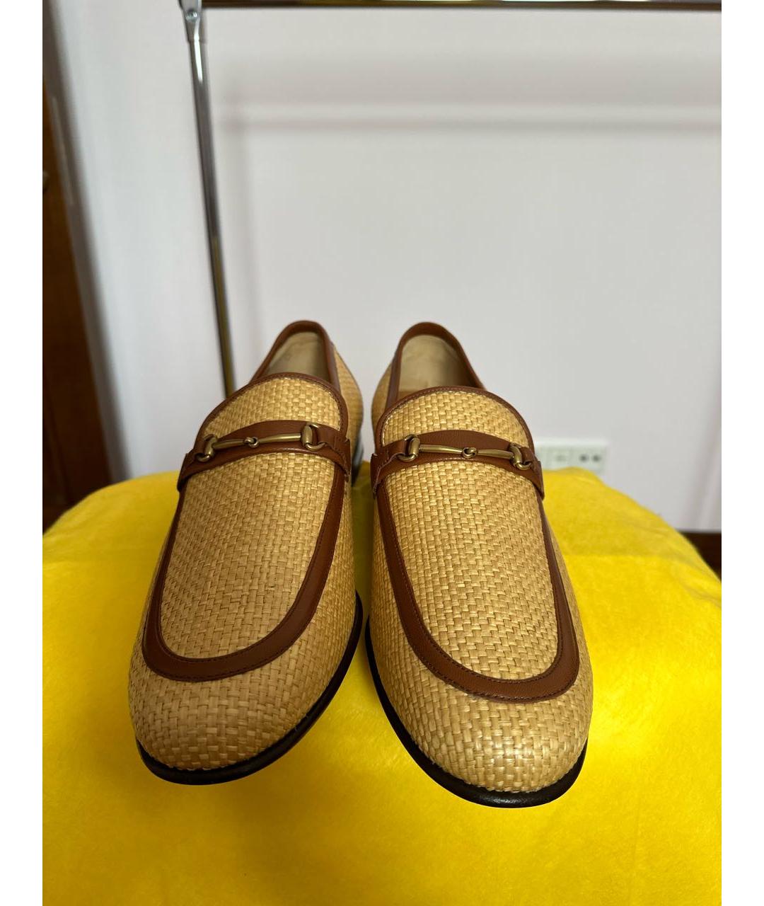 GUCCI Бежевые лоферы, фото 2