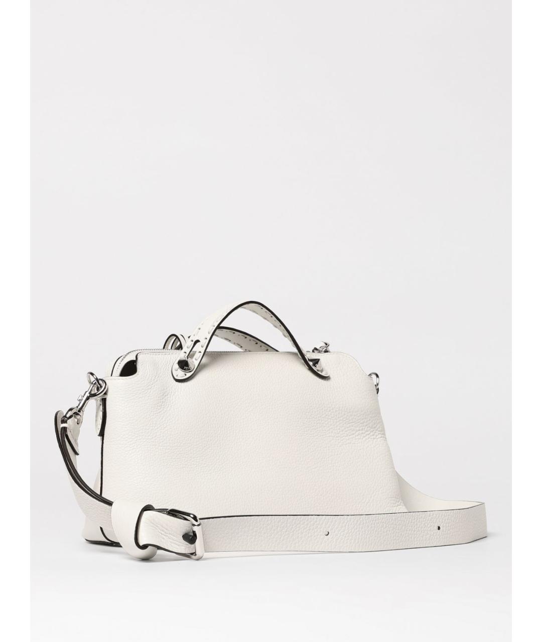FENDI Белая кожаная сумка тоут, фото 3
