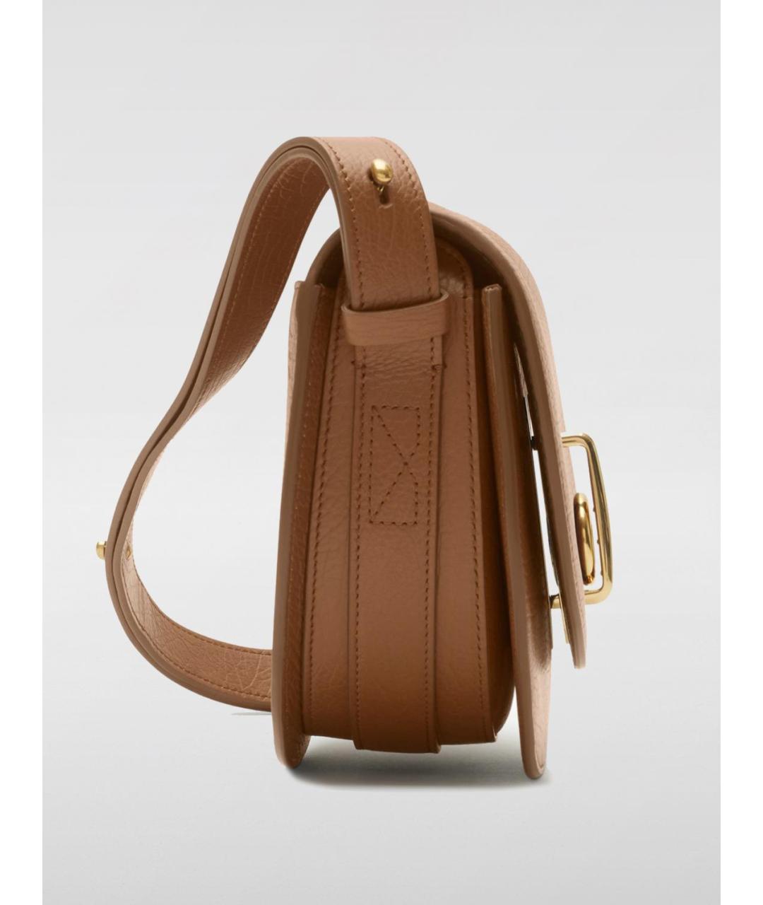 BURBERRY Коричневая кожаная сумка через плечо, фото 4