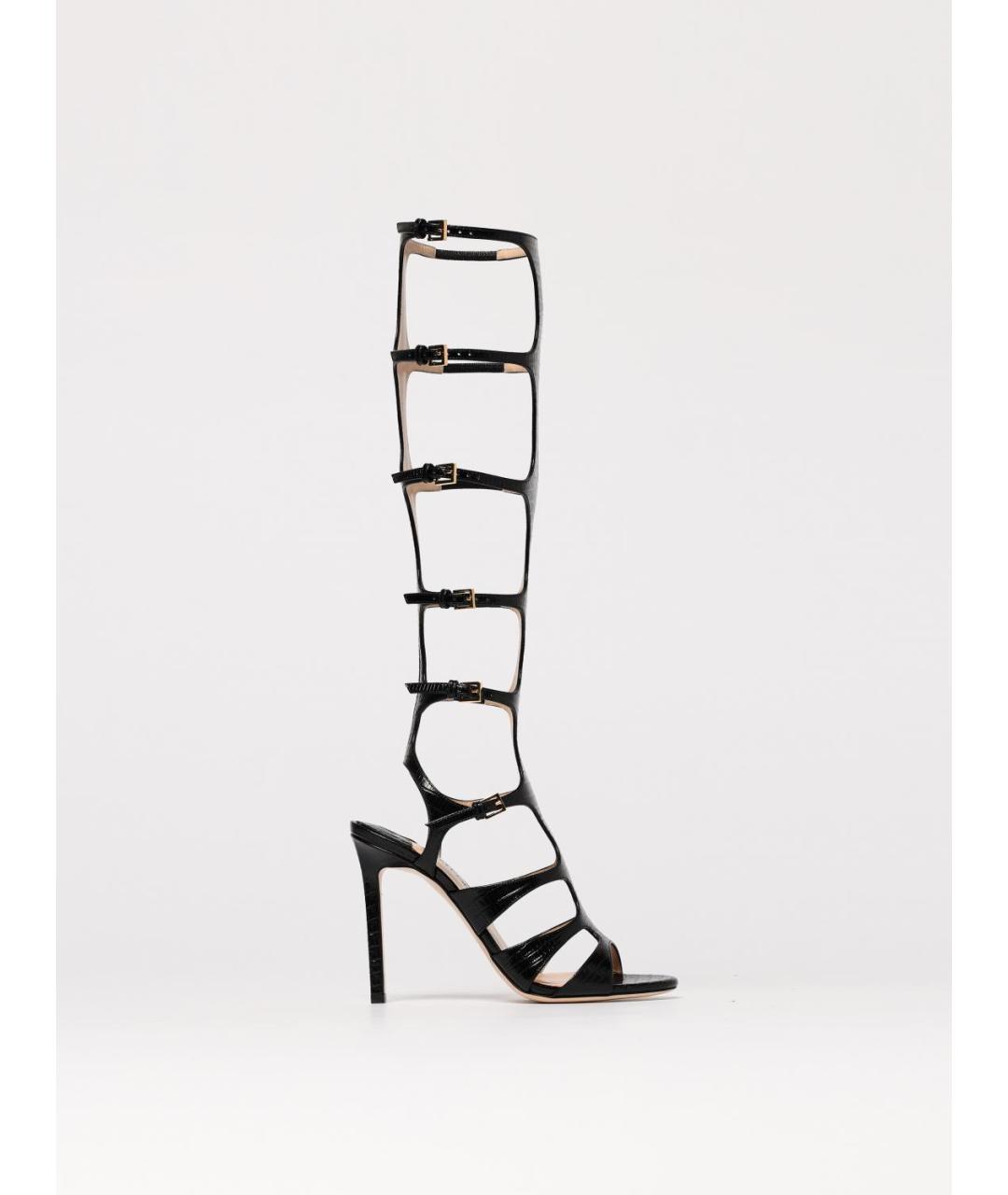 TOM FORD Черные кожаные босоножки, фото 5