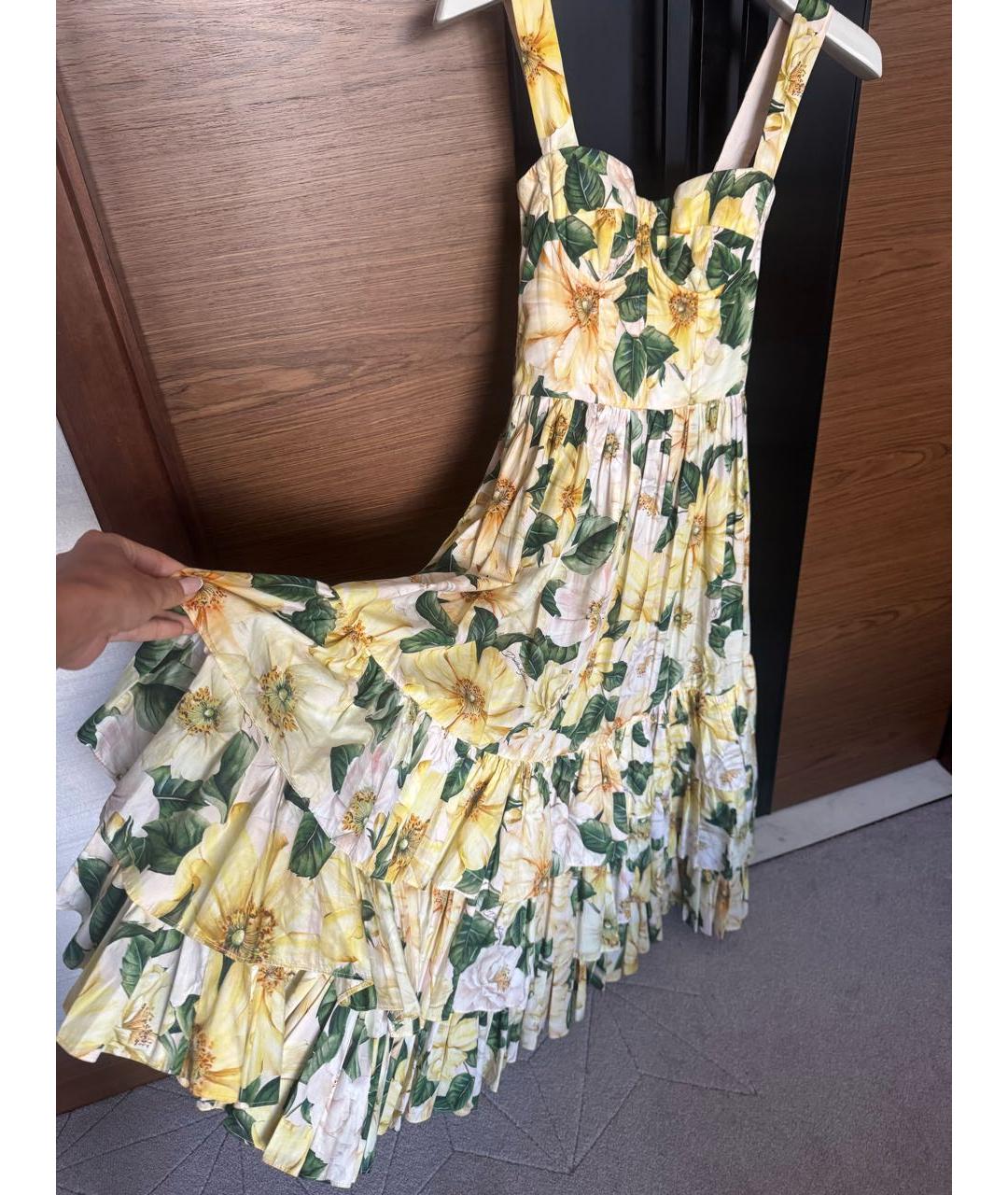 DOLCE&GABBANA Бежевый хлопковый сарафан, фото 4