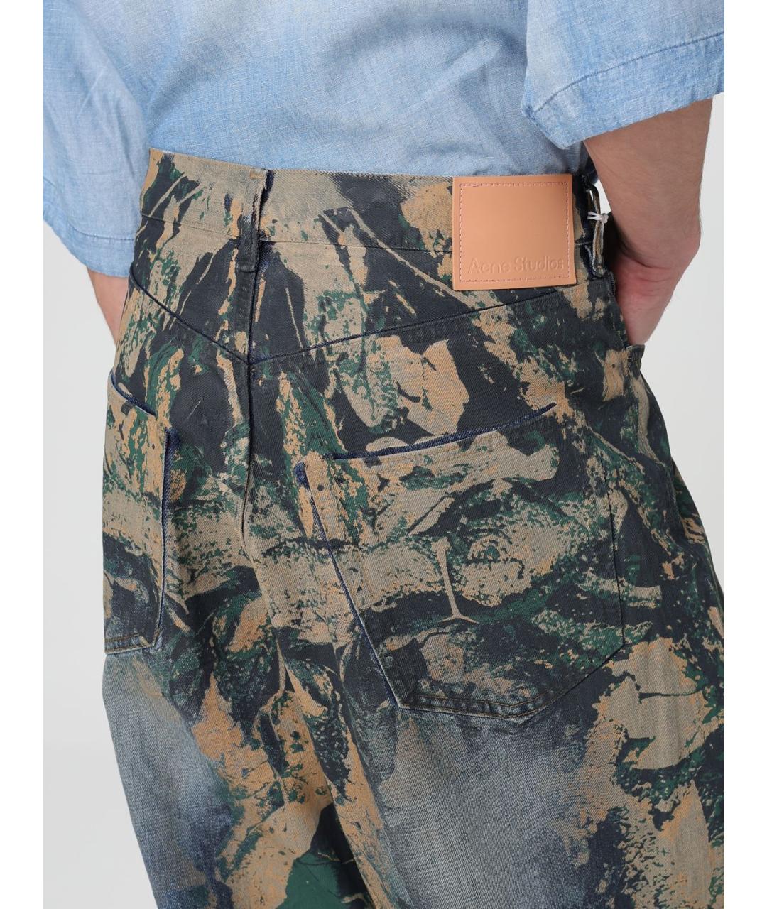 ACNE STUDIOS Мульти хлопковые прямые джинсы, фото 6