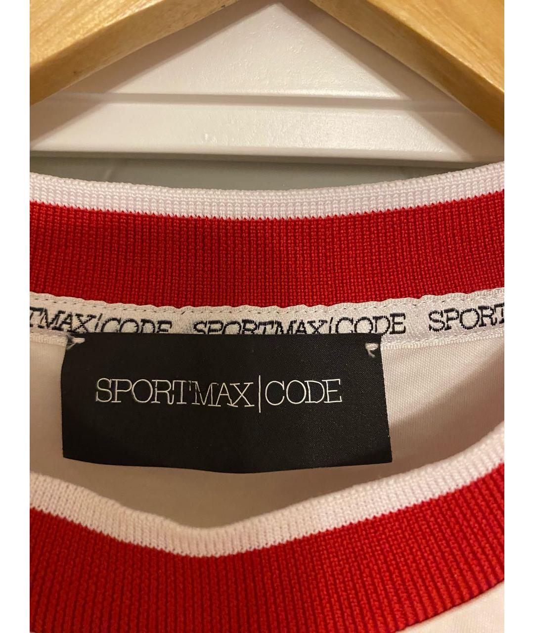 SPORT MAX CODE Белая хлопковая футболка, фото 3