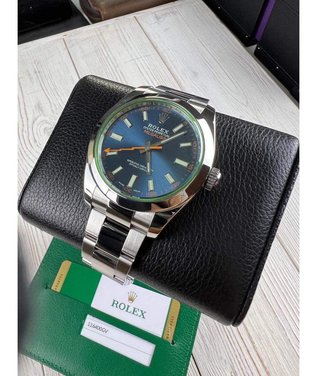 ROLEX Темно-синие часы, фото 2