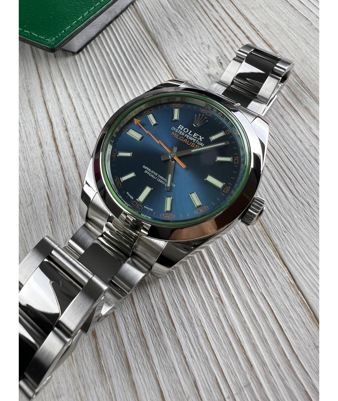 ROLEX Темно-синие часы, фото 3