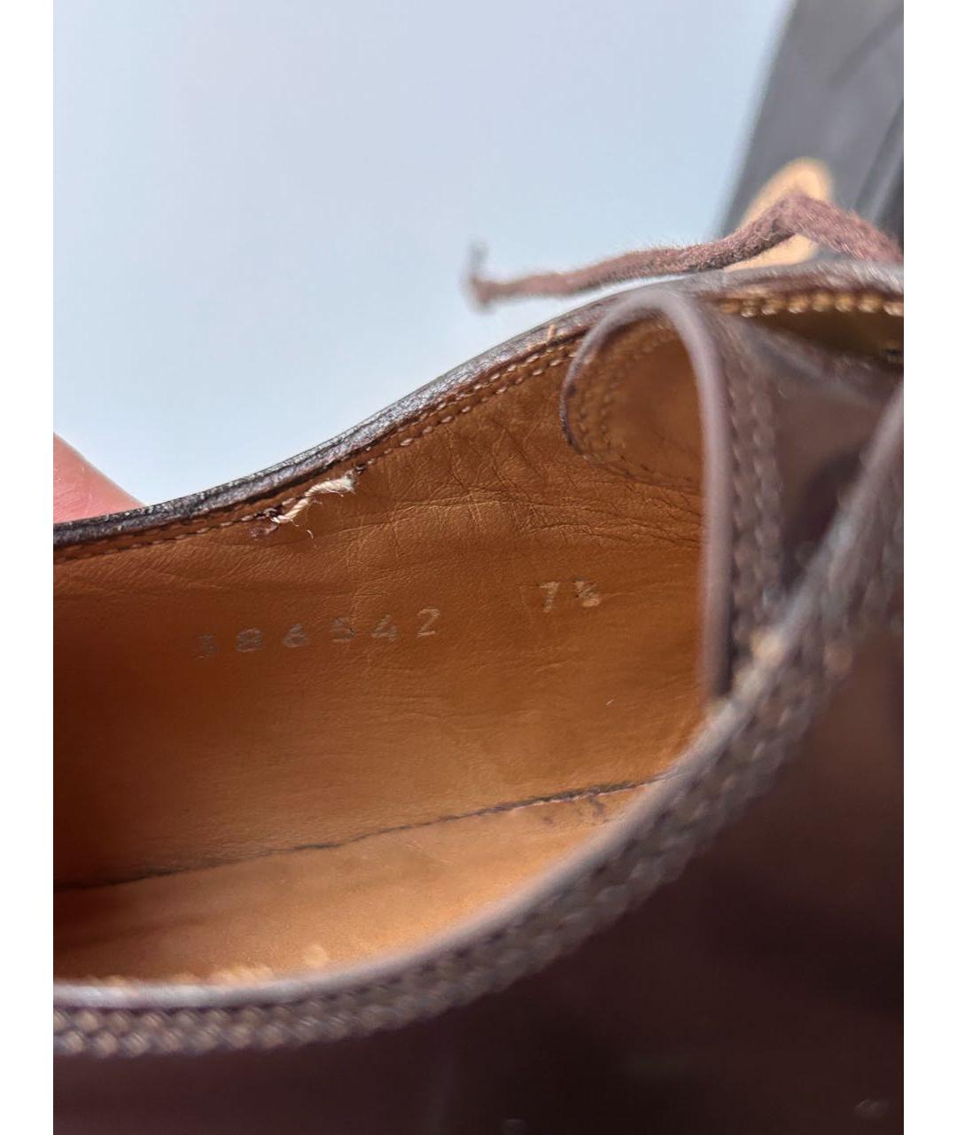 GUCCI Коричневые туфли из лакированной кожи, фото 8