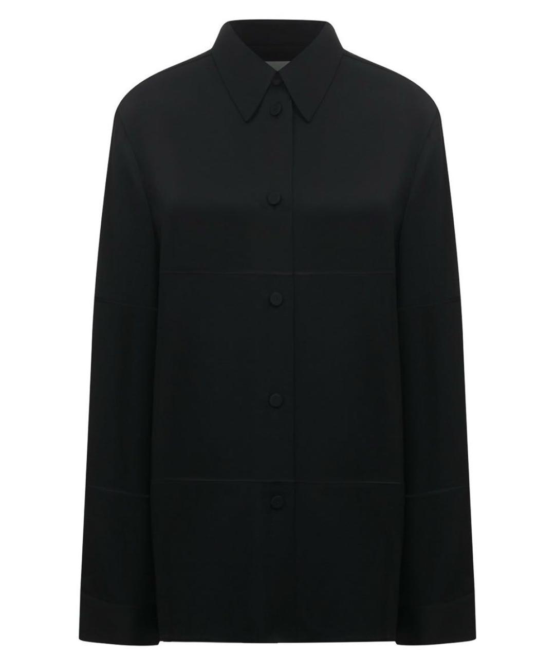 JIL SANDER Черная шерстяная рубашка, фото 6