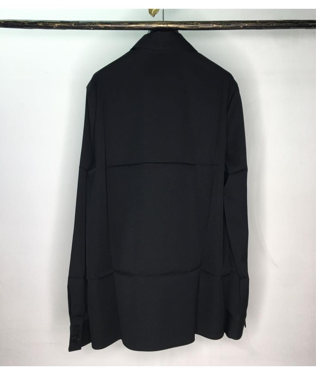 JIL SANDER Черная шерстяная рубашка, фото 2