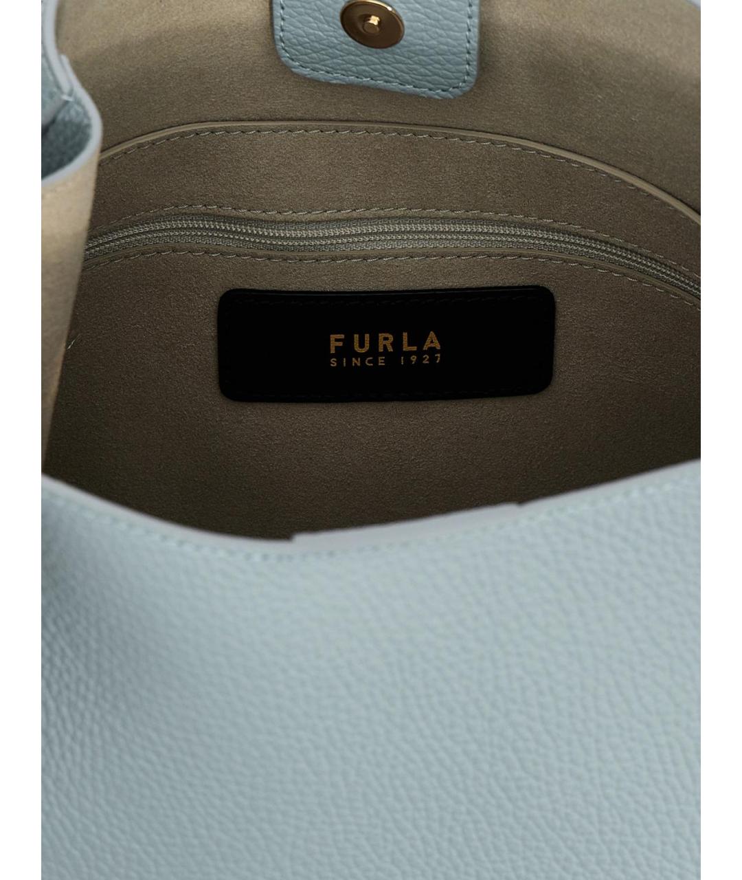 FURLA Голубая сумка через плечо, фото 4