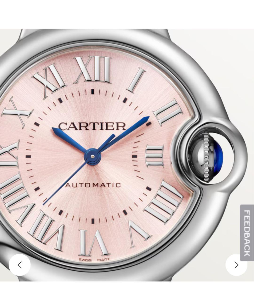 CARTIER Розовые часы, фото 2