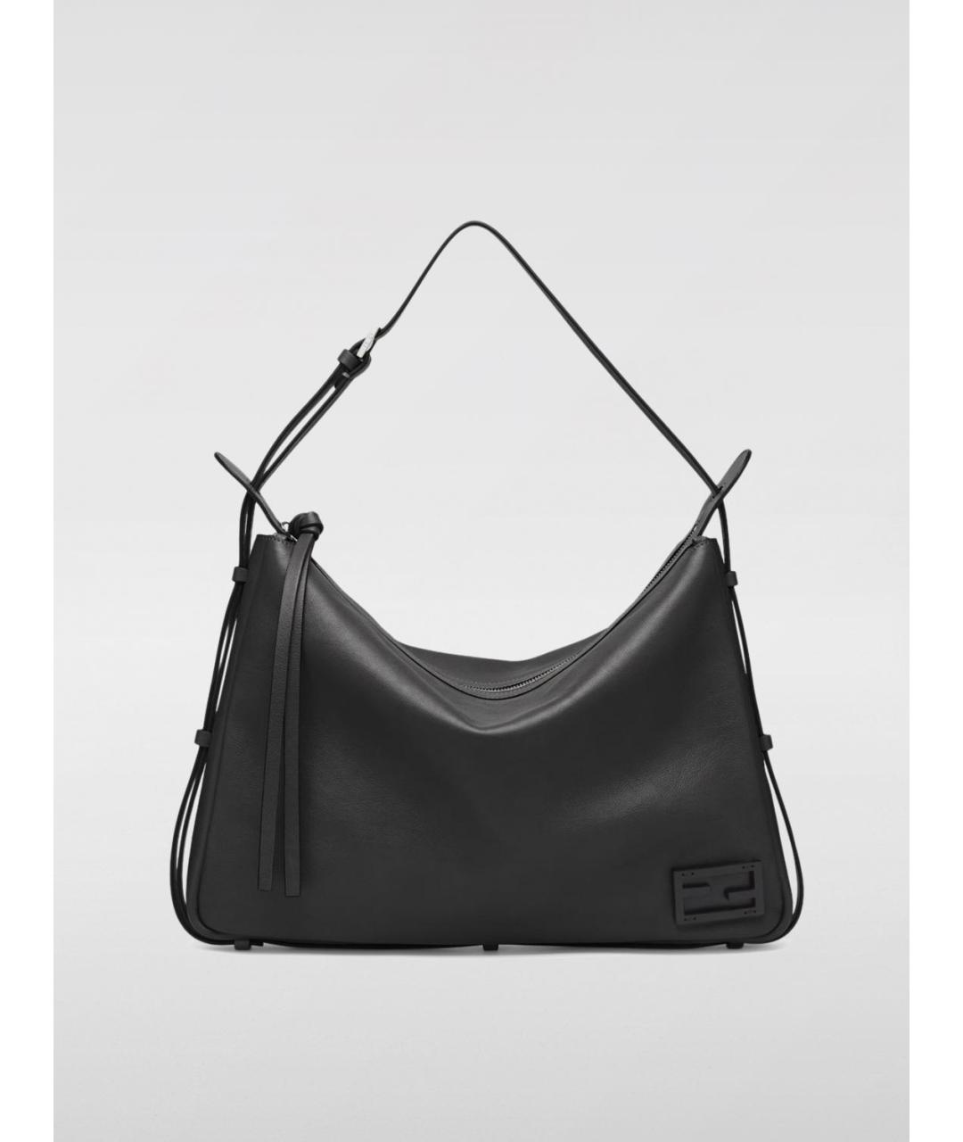 FENDI Черная кожаная сумка через плечо, фото 6