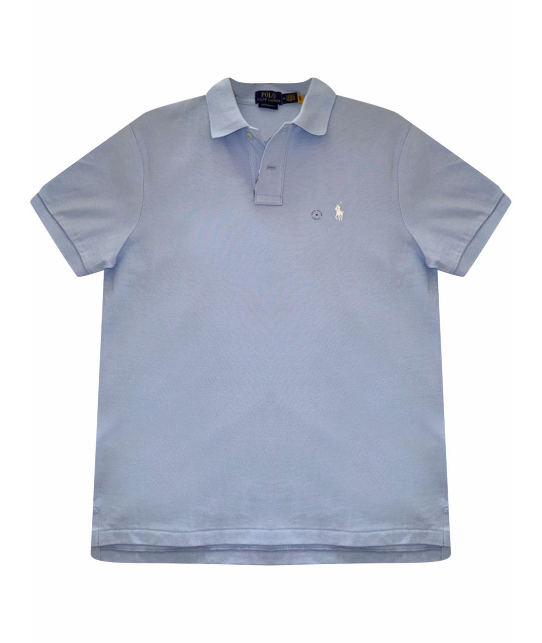 POLO RALPH LAUREN Голубая хлопковая футболка, фото 1