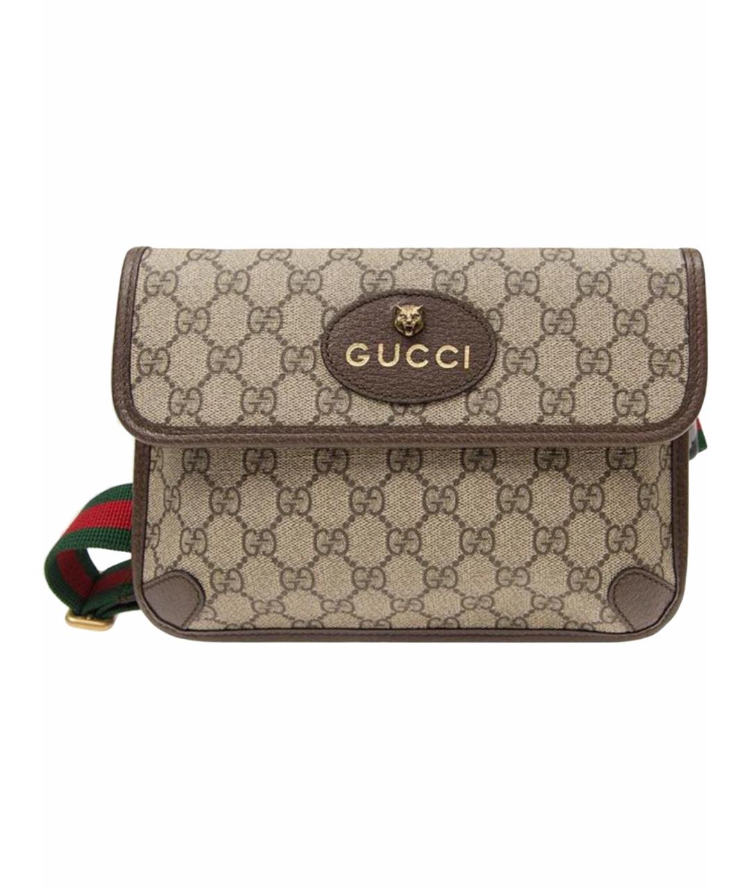 GUCCI Коричневая сумка на плечо, фото 1