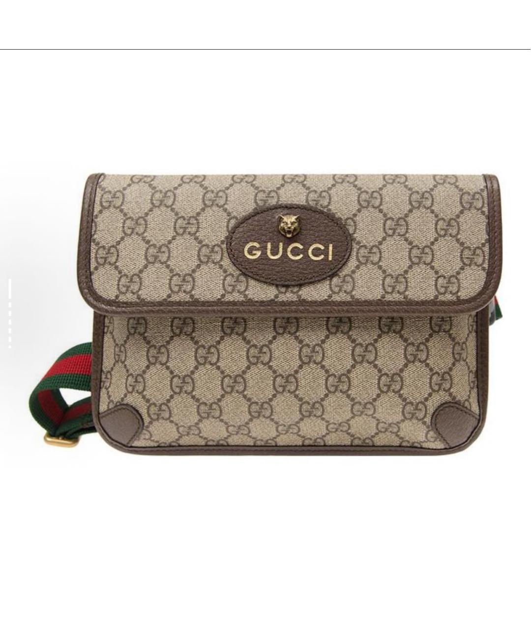GUCCI Коричневая сумка на плечо, фото 6