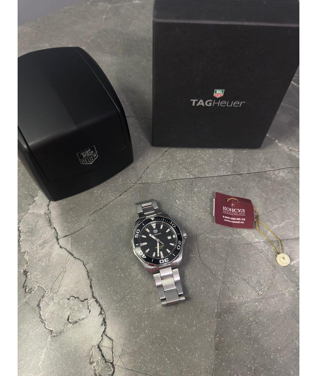 TAG HEUER Серебряные часы, фото 5