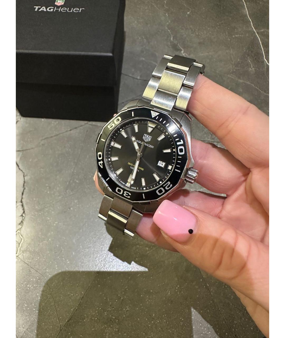 TAG HEUER Серебряные часы, фото 6