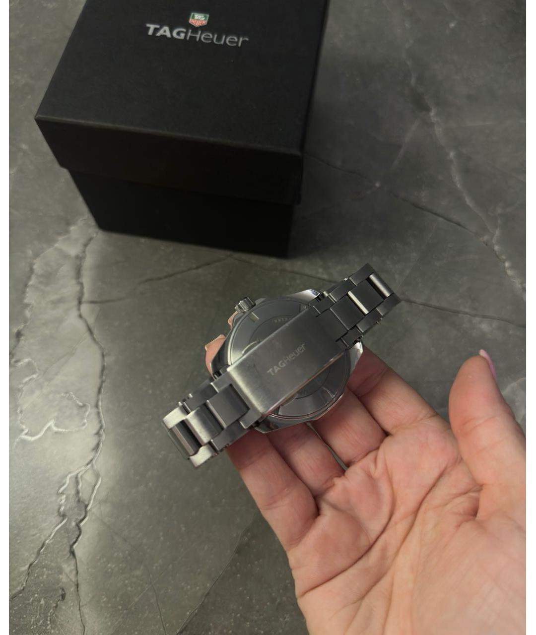 TAG HEUER Серебряные часы, фото 4